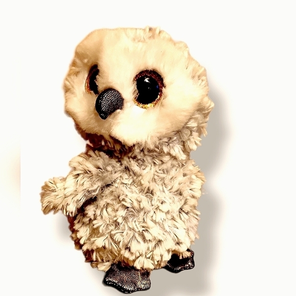 Ty Beanie Boos 6" Owlette the Grey Owl Beanie Baby - Picture 1 of 4